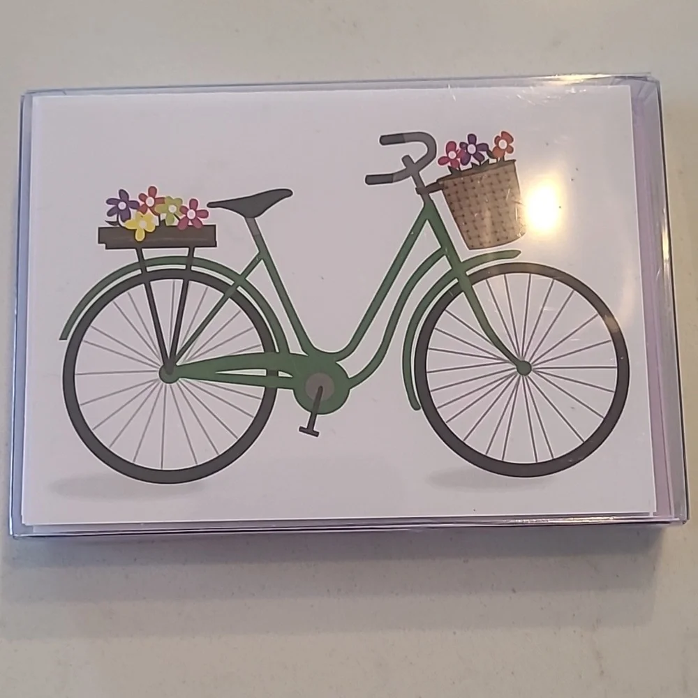 Julu Blank Bicycle Cards with Envelopes